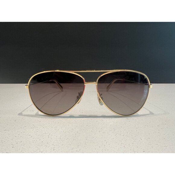 CELINE Brown Gradient Pilot aviator Ladies gold Sunglasses - Picture 5 of 10